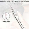 ASIPRO Cuticle Scissors Extra Fine Curved with Case Manicure Scissors for Women & Men Cosmetic Scissors Tijeras para Cuticula Profesional Nail Scissors Stainless Steel Sharp Cuticle Scissors for Nails