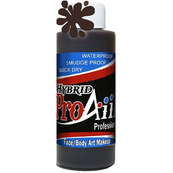ProAiir Face and Body Painting Makeup - 4oz (120ml) Brown