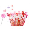 TINYMILLS 24 Pcs Valentine's Day Heart Multi Point Pencils Party Favors Goodie Bag Stuffers Classroom Exchange Valentine's Day Pencils Party Supplies Heart Pencils