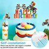 Zonon 20 Pieces Dirt Bike Birthday Decoration Dirt Bike Party Supplies Banner Cake Cupcake Topper for Motocross Themed Birthday Party Man or Boy Riding Room Wall Decoration (Chic Style)
