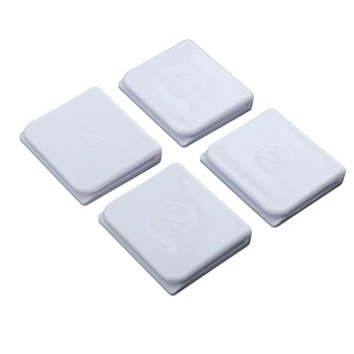 SlipX Solutions Adhesive Shower Splash Clips for Shower Curtains, Keeps Water Inside Your Shower (Easy to Install, No Tools Required, 4 Clips Per Pack)