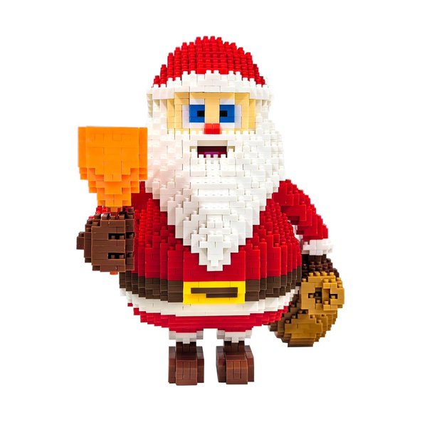 STpro Building Bricks 2500+ Pieces Set - Classic Cartoon Characters Building Blocks - Mini Building Block for Boys Girls & Adults (Santa Claus)