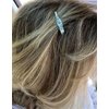 Small silver tone metal filigree alligator hair claw clip clamp fine hair