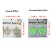 Glow in The Dark Body Gems Stick on,Luminous Crystals Mermaid Body Jewery Glitter Women Makeup for Festival Rave Party Outfit, 2-Pack