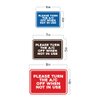 Classic Framed Please Turn the A/C Off When Not In Use Door or Wall Sign | Eco-Friendly Home Sign (Blue) - Small (2 Pack)