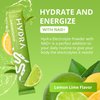 Hydra Powder Nutrients Electrolyte Powder Packets with NAD+, Daily Hydration Packets, Low Sodium Electrolytes Powder, Electrolyte Drink Mix Low Sugar - 16 Electrolyte Packets Lemon Lime