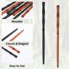 12Pcs Wooden Hair Sticks Hair Chopsticks for Women, Bamboo Shape Hair Pins for Long Hair, Hair Stick Pin for Buns, Decorative Hair Holder for Women Hair Accessories