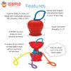 Grapple, Suction Cup Toys Holder for High Chair , Stroller and Teething Toys for Babies 6-12 Months. One of Your Baby Must Haves!