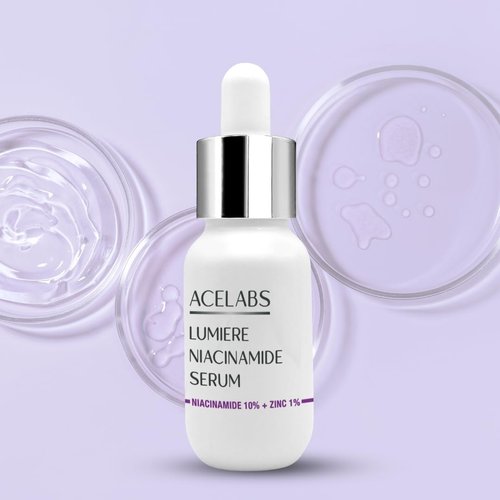 ACELABS Niacinamide Serum 10% Niacinamide and 1% Zinc for Face | Brightening, Improve Uneven Skin Tone, Pore Minimizer for Face, Anti Aging | Discoloration Correcting Serum 1.01oz