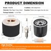 FHSJXR 11029-1004 Air Filter 49065-2078 Oil Filter Spark Plug Fuel Filter Tune Up Kit for Kawasaki Mule 500 520 550 600 610 2500 2510 2520 KAF300 KAF400 KAF620A KAF620B Mule SX 4x4 SE