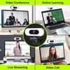 Webcam with Ring Light Microphone - Streaming Web Camera, 1080P Full HD Pro Camera for PC Mac Laptop Desktop, USB Computer Webcam with Privacy Cover and Tripod for Zoom Meeting Skype Teams Twitch