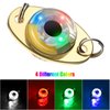 LED Fishing Lures Fishing Spoons Underwater Flasher Bass Halibut Flasher Saltwater Trolling Deep Drop Fishing Light LED Lighted Bait Flasher (10 Pieces)