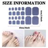 DANNEASY 30 Sheets Toe Nail Stickers Toenail Polish Strips Nail Wraps for Women Self Adhesive Toes Nail Polish Stickers Gel Nail Strips Toenails Manicure Sticker Nail Art Accessories with Nail File