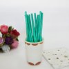 Ipalmay Sparkle Foil Green Mermaid Cocktail Paper Straws, Disposable Biodegradable Drinking, 7.75 Inches, Pack of 100