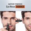 ConairMan Nose Hair Trimmer for Men, For Nose, Ear, and Eyebrows, Patent 360 Bevel Blade for No Pull, No Snag Trimming Experience, Cordless Trimmer 2 piece Set with Detail and Shaver Attachments