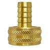 Anderson Metals - 07046-0812 Brass Garden Hose Swivel Fitting, Connector, 1/2" Barb x 3/4" Female Hose