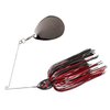 Booyah Moontalker Spinner-Bait Bass Fishing Lure, Black/Red, 3/4 oz (BYMT34603)