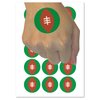 Football Icon Temporary Tattoo Water Resistant Fake Body Art Set Collection - 54 1" Tattoos (1 Sheet)