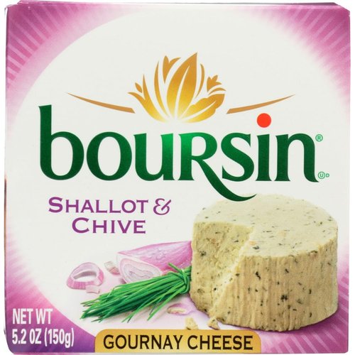Boursin Shallot and Chive Cheese Spread, 5.2 Ounce -- 6 per case.