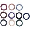 10Pcs Spiral Hair Ties for Thick Curly Hair Ties Hair Plastic Elastics No Crease Coil Hair Ties Telephone Cord Hair Ties