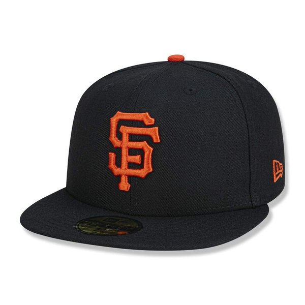 New Era 59FIFTY San Francisco Giants Black MLB 2017 Authentic Collection On Field Game Fitted Cap Size 7