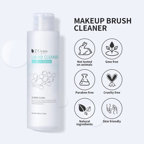 Makeup Brush Cleaner, DUcare Professional Make up Sponge Puff Cleaner 5.28 oz