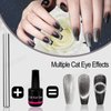 ZIRATONES Cat Eye Magnet for Nails, 5.9inch Super Long Double-head Nail Polish Magnet Pens Magnet Stick 3D Magnetic Cat Eye Gel Polish Nail Art Tool, for Home DIY, Salon, Studio