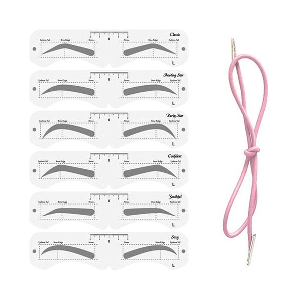 KKPLZZ Plastic Eyebrow Mold, PEVA Soft Eyebrow Shaper DIY Makeup Model with Elastic Band,Makeup Eyebrow Assist Eyebrow Shaping Eyebrow Makeup Tools for Beginner