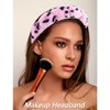 VELSCRUN 6 Pack Hairband, Makeup Headband, Face Wash Headband, Skincare Headbands, Leopard Print-Pink, Microfiber, One Size Fits All, Ideal Gift for Women