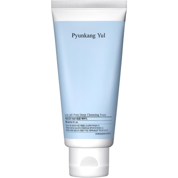 Pyunkang Yul [PKY] Low pH Pore Deep Cleansing Foam, Pore Cleanser with Fluffy Microbubbles, AHA, Witch Hazel, Zero Irritation, Korean Skincare (3.38 Fl. Oz, 100ml)