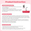 CUTE STONE Color Changing Play Kitchen Sink Toys, Children Electric Dishwasher Playing Toy with Running Water,Upgraded Real Faucet and Play Dishes,Pretend Play Kitchen Toys for Kids Boys Girls
