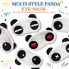 EleCharm 6PCS Cute Panda Sleep Mask Soft Plush Eyeshade Eyepatch Travelling Blinfold Mask
