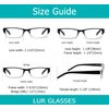 LUR READING GLASSES 4 pack Include Sun Readers