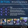 ZKTOOL 6PC Suction Cup Clamp Set, Class Clamps Kit for Car Convertible Glass Windshield Top Repair Gluing,With Sponge Pad…
