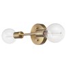 Globe Electric 51736 Alexandria 2-Light Reversable Vanity Light, Matte Brass, Gold, Bulb Not Included