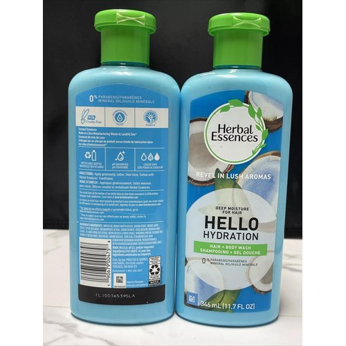 Herbal Essences Hello Hydration Shampoo and Body Wash Deep Moisture for Hair 11.7 fl oz, 11.7 Fl Oz
