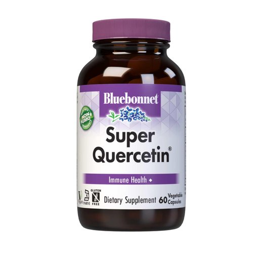 Bluebonnet Nutrition Super Quercetin Vegetable Capsules, Vitamin C Formula, Best for Seasonal & Immune Support, Non GMO, Gluten Free, Soy Free, Milk Free, Kosher, 60 Vegetable Capsules