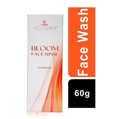 ACHSAH Bloom Face Rinse & Organic Natural Face Wash With Natural Ingredients For All Type Skin Fights Damage From Free Radicals and Sun Exposure for Type Skin Naturals Bright Complete 60gm/2.1 Oz