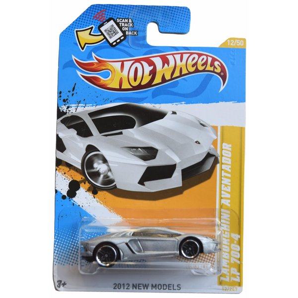 Hot Wheels Lamborghini Aventador LP 700-4, 2012 New Models 12/50 [Silver] 12/247