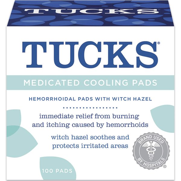 TUCKS Medicated Cooling Pads 100 Each (Pack of 11)