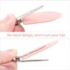 Gingbiss 20 Pcs No Bend Hair Clips, No Crease Hair Clips Curl Pin Clips with Storage Box for Hairstyle Bangs Waves Makeup Application