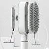 Self-Cleaning Hair Brush - 3D Air Cushion Massager, Airbag Massage Comb, Shaping Comb, Massage Brush, Anti-Static - Unisex, Suitable for All Hair Types (White)