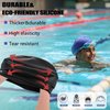 Women Silicone Swimming Cap, High Elasticity Thick Swim Hats for Long Hair, Bathing Swimming Caps for Women and Men Keep Your Hair Dry, with Ear Plugs and Nose Clip, Easy to Put On and Off