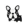 Loulou Lollipop Boston Terrier Soft Silicone Teether - Premium Baby Teether Toy