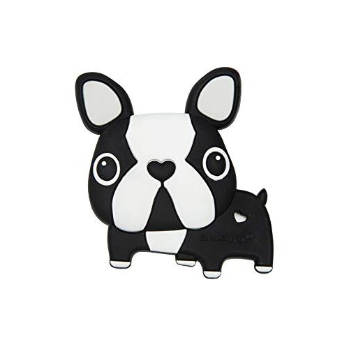 Loulou Lollipop Boston Terrier Soft Silicone Teether - Premium Baby Teether Toy