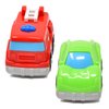 Number 1 in Gadgets Mini Toy Vehicles for Toddlers, 6 Pack Dump Truck Car Fire Truck Construction Police Ambulance Plastic Cars Play Kit Set