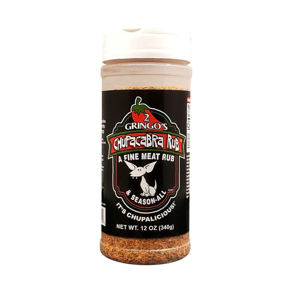 2 Gringos Chupacabra Original Fine Meat Rub, 12 Ounces