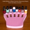 ButterFox Nail Polish Organizer Holder, Nail Art Manicure Hand Rest Work Station - Blush Pink