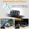AMTIFO Wireless Backup Camera Touch Key - 5 Inch Split Screen Monitor Truck Rear View Camera Waterproof Clear Night Vision Car Rever Camera System DIY Guide Lines A6
