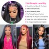 JUBOTIN 26 Inch Straight Lace Front Wigs Human Hair 180% Density 13x6 HD Lace Front Human Hair Wigs for Black Women Human Hair Glueless 13x6 Lace Front Wigs Human Hair Pre Plucked Human Hair Wig